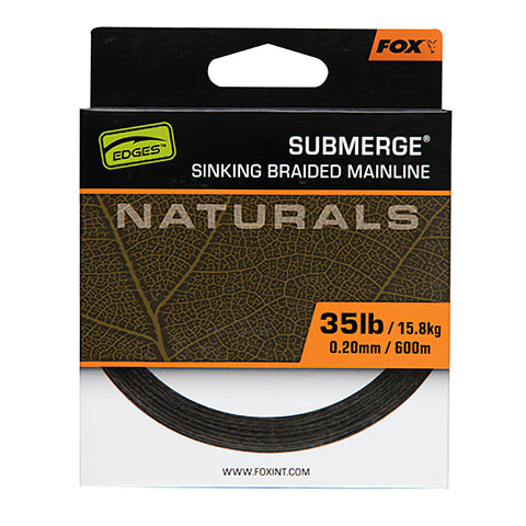 FOX Submerge Natural Braid 0.20mm 600m 15.8kg