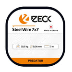 ZECK Steel Wire Stahlvorfach 7X7 3m