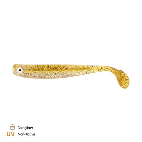 Hänel's Zandergummi 16cm Goldglitter