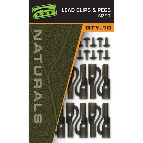 FOX Edges Naturals Size 7 Lead Clips & Pegs