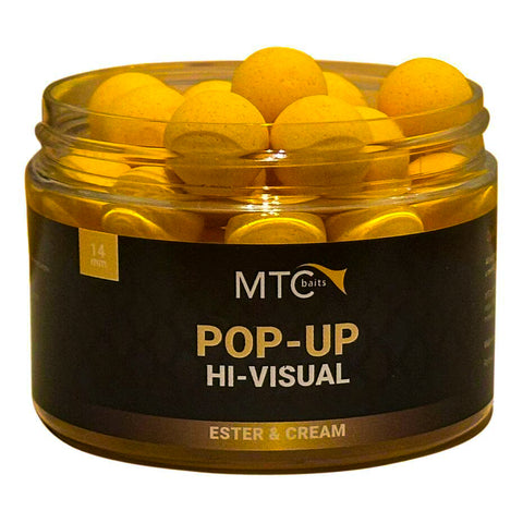 MTC BAITS Ester & Cream Pop Up Hi-Visual 14mm