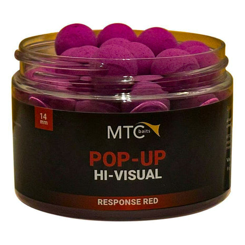 MTC BAITS Response Red Pop Up Hi-Visual 14mm