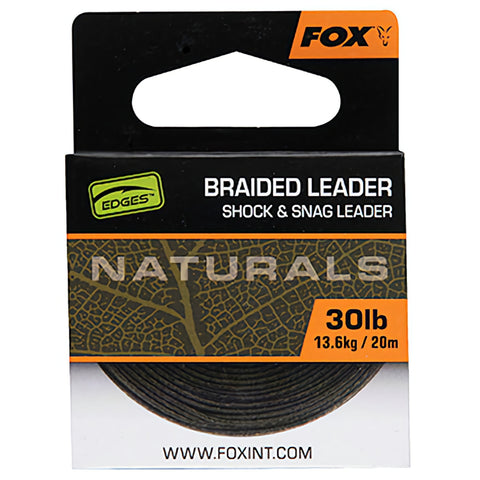 FOX Naturals Braided Leader 30lb 20m