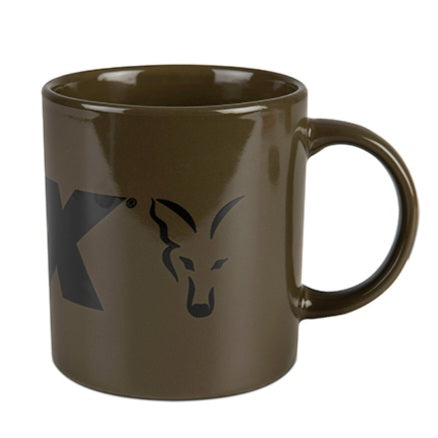 FOX Ceramic Mug Green & Black Logo