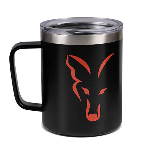 FOX Stainless Thermal Mug Black & Orange Logo