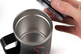 FOX Stainless Thermal Mug Black & Orange Logo