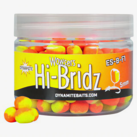 DYNAMITE BAITS Hi-Bridz Hi-Vis Wowsers Wafters Hookbaits 7mm ES-L-Z Pink & White
