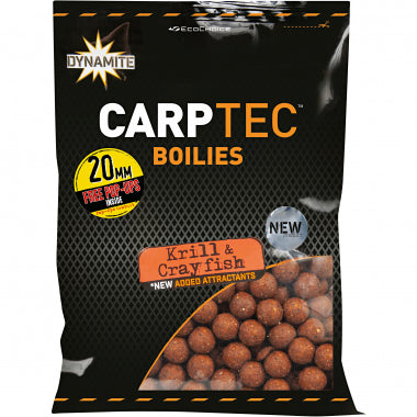 DYNAMITE BAITS Carptec Krill & Crayfish Boilies 20mm 1.8kg