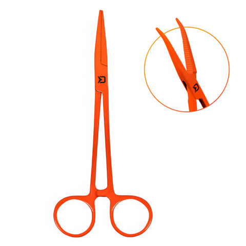 DELPHIN Lösezange Gebogen 15cm Orange