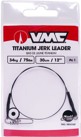 VMC Titanium Jerk Leader 1x1 30cm 75lbs/34kg