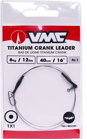 VMC Titanium Crank Leader 1x1 40cm 12lbs/6kg