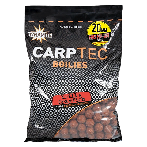 DYNAMITE BAITS Carptec Krill & Crayfish Boilies 20mm 1.8kg