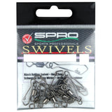 SPRO Black Rolling Swivel + Hook Snap