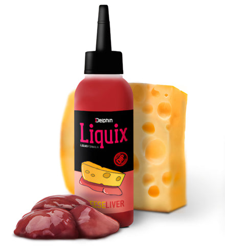 DELPHIN Snax LiquiX Baitsmoke 100ml Käse-Leber