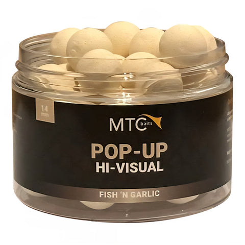 MTC BAITS Hi-Visual Pop Up Fish 'N' Garlic 14mm