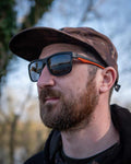 FOX Collection Black & Orange Shades Grey Lens