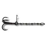 VMC Pike Chain Stinger Hook MUSTACHE Rig Gr.M