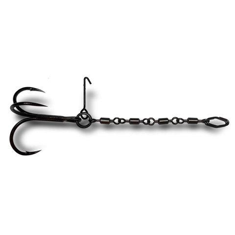 VMC Pike Chain Stinger Hook MUSTACHE Rig Gr.S