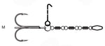 VMC Pike Chain Stinger Hook MUSTACHE Rig Gr.M