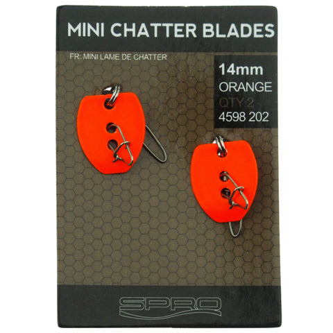 Trout Master Mini Chatter Blades Orange UV