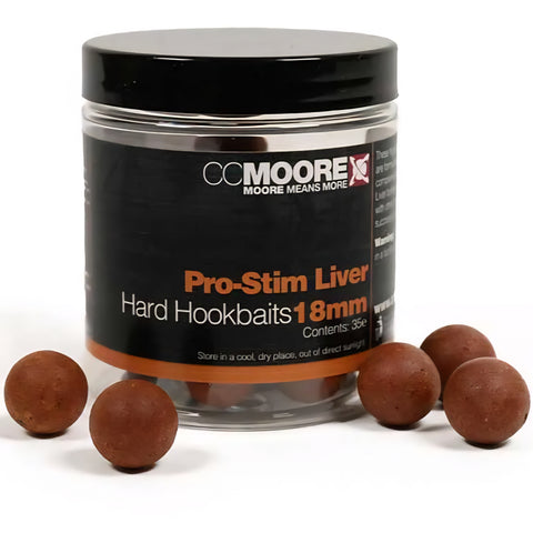 CC MOORE Pro Stim Liver Hard Hookbaits 18mm 35 Stück