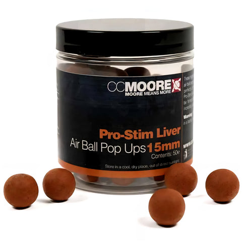 CC MOORE Pro Stim Liver Air Ball Pop Ups 15mm 50 Stück