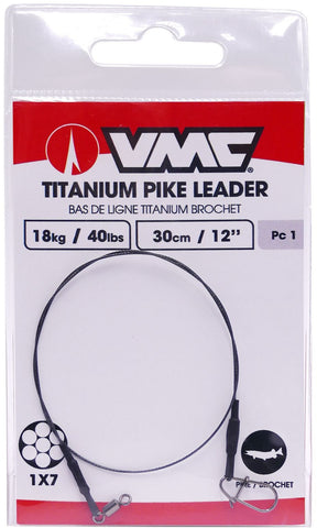 VMC Titanium Pike Leader 1x7 30cm 40lbs/18kg