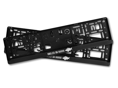 DELPHIN Kennzeichenhalter "Angler on Board" 2tlg.