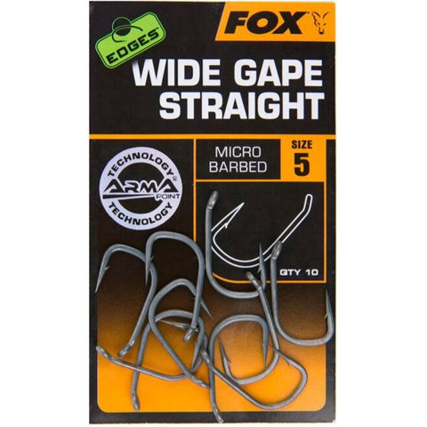 FOX Edges Armapoint Wide Gape Straight Carp Hooks