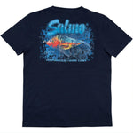 SALMO Slider T-Shirt Navy