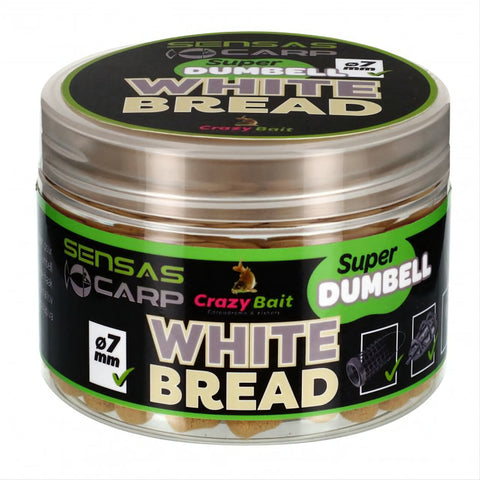 SENSAS Carp Super Dumbell White Bread 7mm 80g