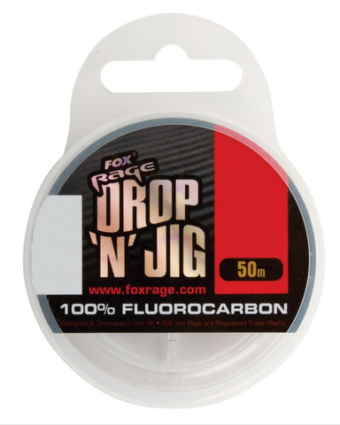 FOX RAGE Drop ´N´ Jig Fluorocarbon 50m
