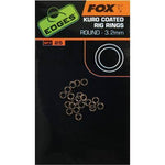 FOX Edges Kuro Coated Rig Rings 3.2mm