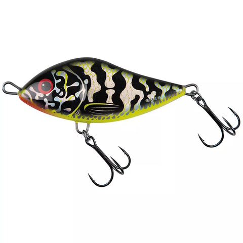 SALMO Slider Sinking 7cm Holographic Green Pike